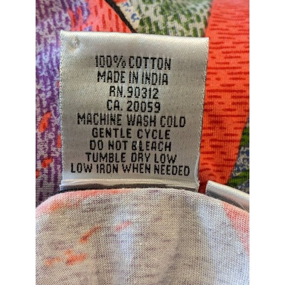 Parsley & Sage Blouse Top Women XL Tunic Artsy Art To Wear Lagenlook Hippie Boho - Picture 6 of 7